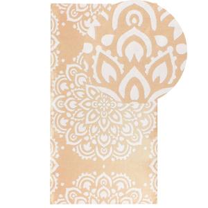 Alfombra de exterior de material sintético beige 150x80cm