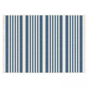 Alfombra de exterior de polipropileno de 120 x 170 cm en az…