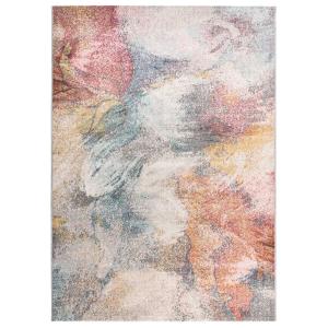 Alfombra de exterior/interior abstracta tonos pastel, 160x2…
