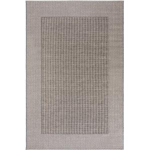 Alfombra de exterior & interior beige/azul 133x190