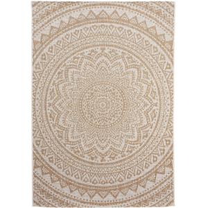 Alfombra de exterior & interior crema/beige 120x170