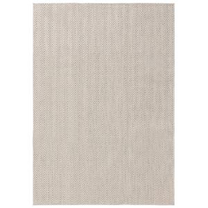 Alfombra de exterior & interior crema/gris 300x400