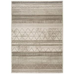 Alfombra de exterior-interior en color beige 160x230 cm