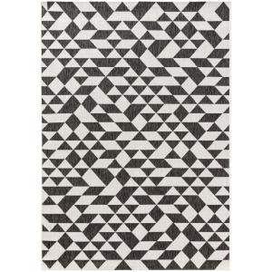 Alfombra de exterior & interior negro 200x300