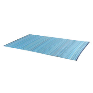 Alfombra de exterior rectangular de rayas azules de 180x270…