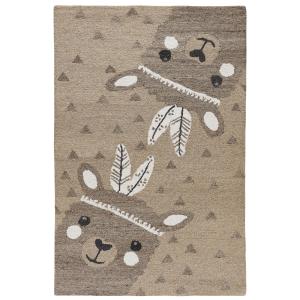 Alfombra de habitación infantil tejida a mano alpaca arena…
