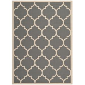 Alfombra de interior/exterior gris/beige 160 x 230