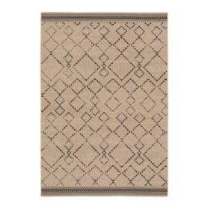 Alfombra de interior y exterior beige 160  x 230  cm