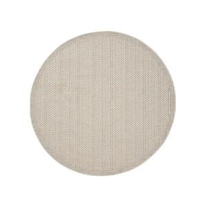 Alfombra de interior y exterior crema/azul ø 160 cm