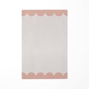 Alfombra de juego infantil conchas rosa 118x180cm
