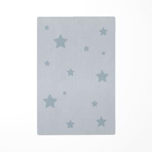 Alfombra de juego infantil estrellas azul 118x180cm