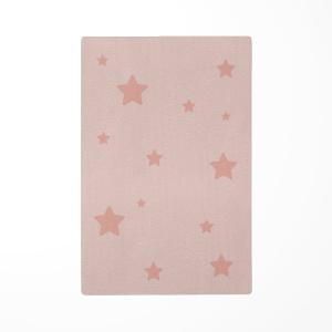 Alfombra de juego infantil estrellas rosa 118x180cm