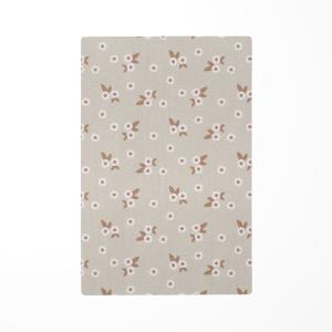 Alfombra de juego infantil floral beige 85x130cm