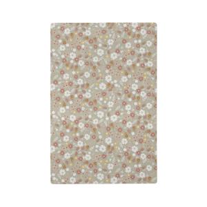 Alfombra de juego infantil florecitas verde 118x180cm