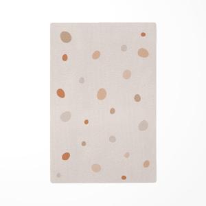 Alfombra de juego infantil lunares marrón 118x180cm