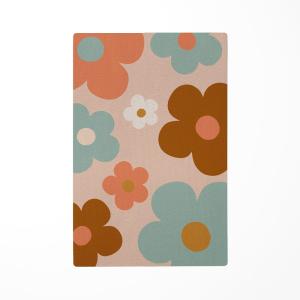 Alfombra de juego infantil margaritas multicolor 85x130cm