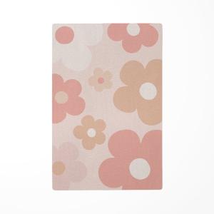 Alfombra de juego infantil margaritas rosa 85x130cm