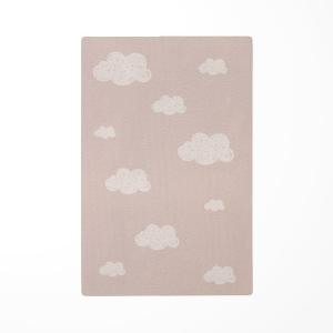 Alfombra de juego infantil nubes beige 118x180cm