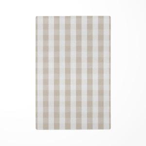 Alfombra de juego infantil vichy beige 85x130cm