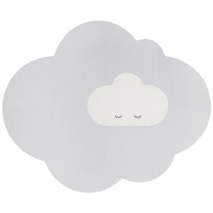 Alfombra de juego nube gris perla 175 x 145 cm