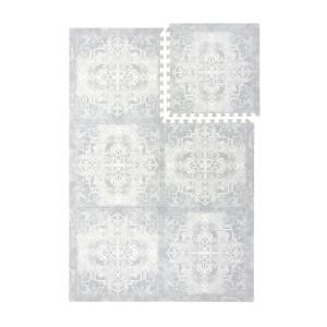 Alfombra de juego tipo puzle de espuma ecológica azul 120x1…