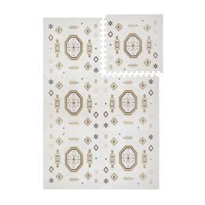 Alfombra de juego tipo puzle de espuma ecológica beige 120x…