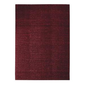 Alfombra de lana y algodón rojo oscuro 160x230
