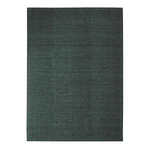 Alfombra de lana y algodón verde oscuro 120x170