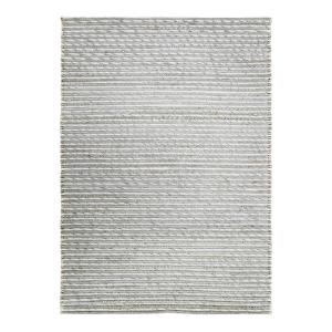 Alfombra de lana, yute y algodón trenzado natural 120x170