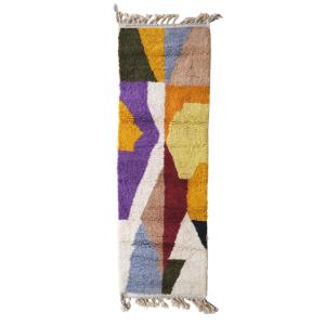 Alfombra de pasillo bereber marroquí de pura lana 83 x 254…