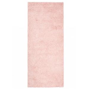 Alfombra de pasillo dormitorio bebé rosa shaggy 100 x 150