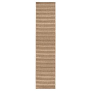 Alfombra de pasillo exterior beige 48x200 cm
