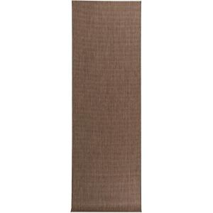 Alfombra de pasillo exterior marrón 80x240