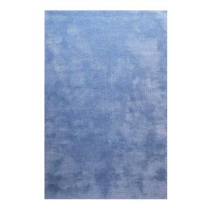 Alfombra de pelo largo extrasuave azul lavanda 120x170