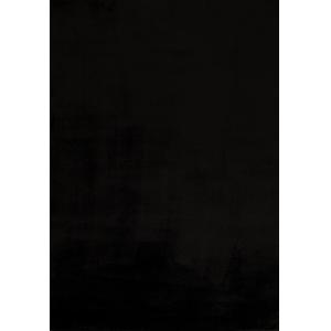 Alfombra de poliéster brillante negra liso 120x160
