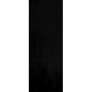 Alfombra de poliéster brillante negra liso 67x180