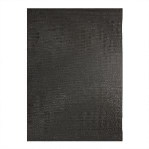 Alfombra de pvc brillante de interior/exterior negro 120x170