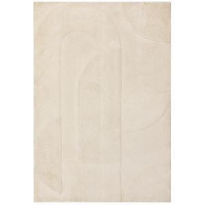 Alfombra de salón moderna blanca 160x230 cm