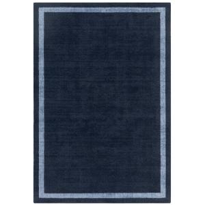 Alfombra de salón moderna de lana azul 120x170 cm