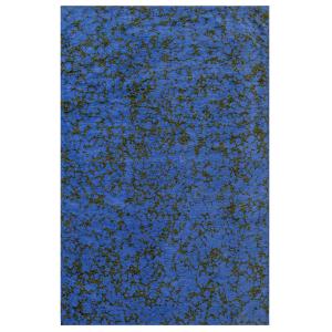Alfombra de salón moderna de tejido azul 170x240 cm