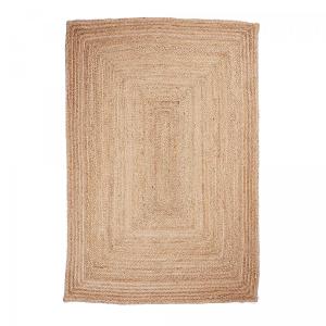 Alfombra de yute tejida a mano, beige 160x230