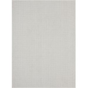 Alfombra duradera interior exterior, crema, 240 x 340 cm