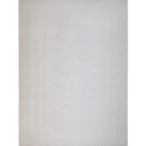 Alfombra efecto yute con motivo marfil 120x160