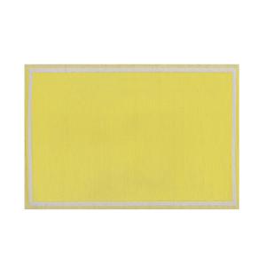 Alfombra en material sintético amarillo 180x120cm