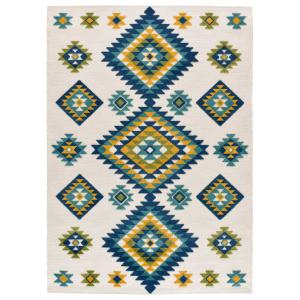 Alfombra étnica con relieve de exterior-interior multi, 120…