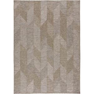 Alfombra exterior beige/topo 126x190 cm