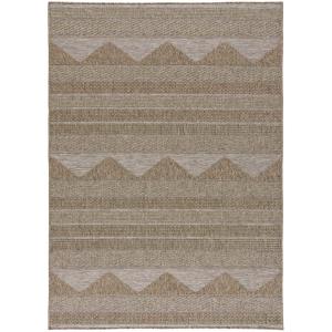 Alfombra exterior beige/topo 190x290 cm