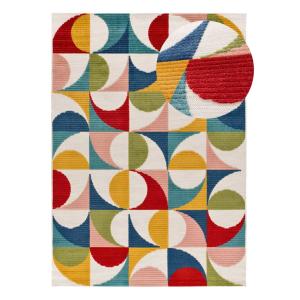 Alfombra exterior con relieve multicolor 160x230 cm