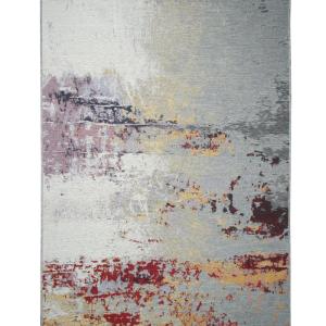 Alfombra exterior e interior vintage gris multicolor 123x180