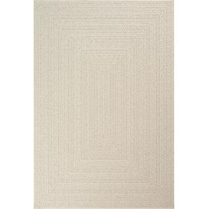Alfombra exterior liso intemperie - crema - 80 x 150 cm